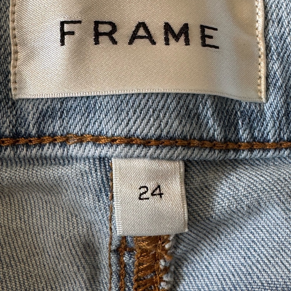 FRAME Le Slim Palazzo High-Rise Wide-Leg Jeans- 24 - Picture 10 of 10